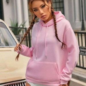 Solid color hoodies for woman