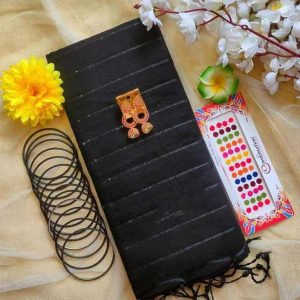Saree Combo Gift Set With ornaments and others (gift of love)