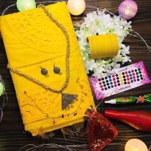 Saree Combo Gift Set With ornaments and others (gift of love)